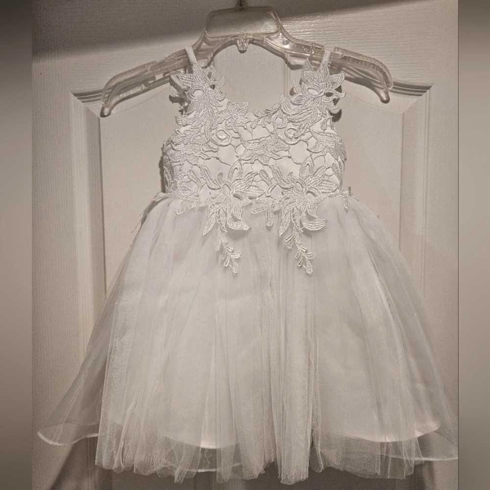 4T toddler Flower Girl tulle & lace dress